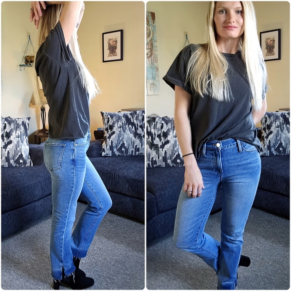 NWT Frame Le High Straight Jean in Imogen Dip - Picture 10 of 17